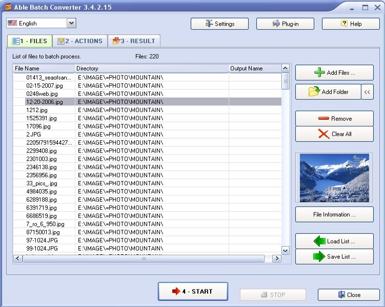 Able Batch Image Converter software