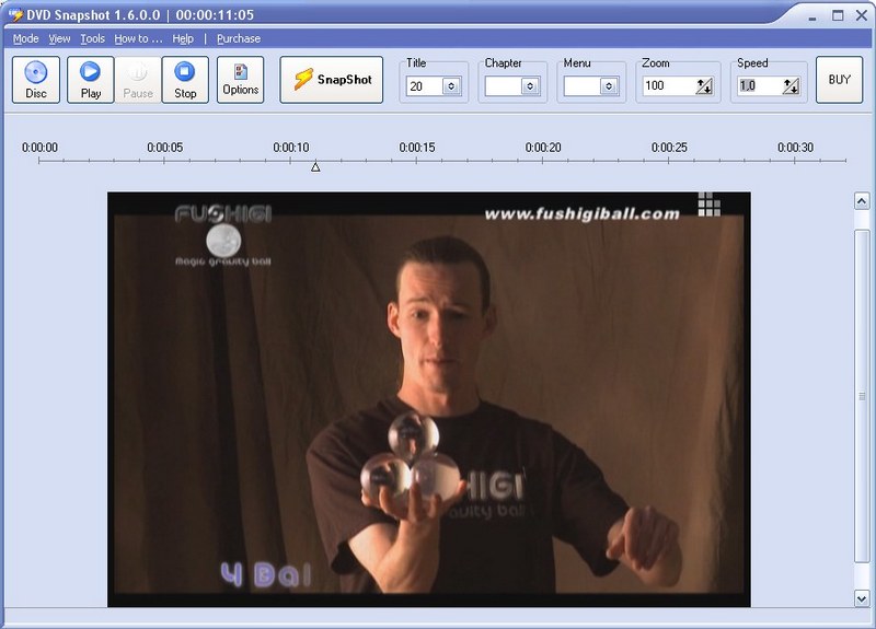 How to take a snapshot of your video? The program lets you take snapshots directly from your movie. This means you can go to any point within a video clip, capture a freeze frame picture, and save this image to your hard drive.