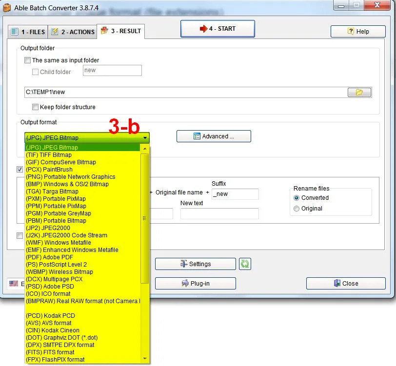 Change aspect ratio - Result tab 2